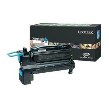 Lexmark X792X1CG Toner 20000pagine Ciano cartuccia toner e laser