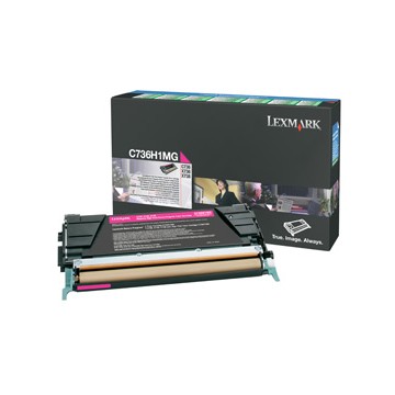 Lexmark C736H1MG Cartuccia 10000pagine Magenta cartuccia toner e laser