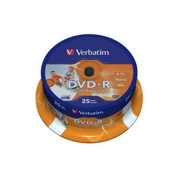 Verbatim 43538 DVD vergine 4,7 GB DVD-R 25 pezzo(i)