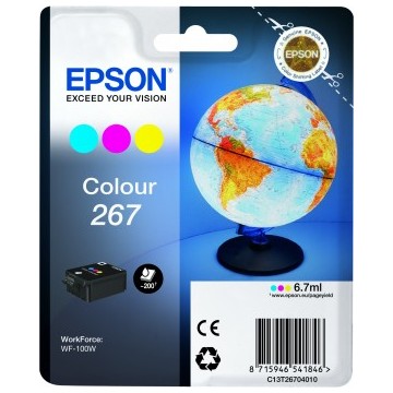 Epson Globe Singlepack Colour 267 ink cartridge