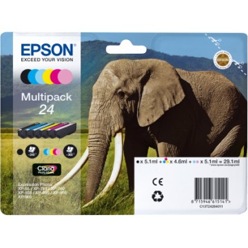 Epson Elephant Multipack 6-colours 24 Claria Photo HD Ink