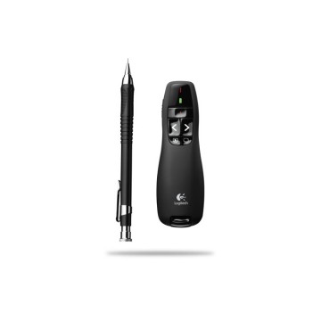 Logitech R400 puntatore wireless RF Nero