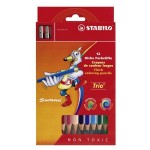 CF12 STABILO TRIO MAXI 12 COLORI