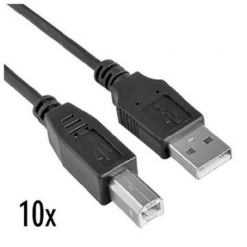 10X CAVO USB 2.0- 1.8MT M/M A/B