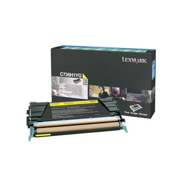 Lexmark C736H1YG Cartuccia 10000pagine Giallo cartuccia toner e laser