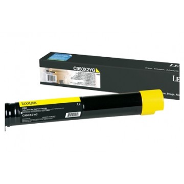 Lexmark C950X2YG 24000pagine Giallo cartuccia toner e laser