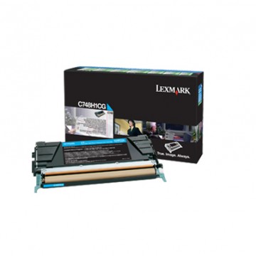 Lexmark C748H1CG Cartuccia 10000pagine Ciano cartuccia toner e laser