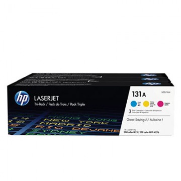 HP 131A 3-pack Cyan/Magenta/Yellow Ciano, Giallo