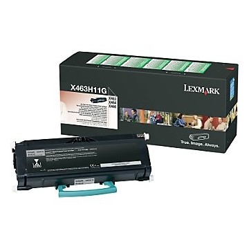 Lexmark X463, X464, X466 High Yield Return Program Toner Cartridge 9000pagine Nero