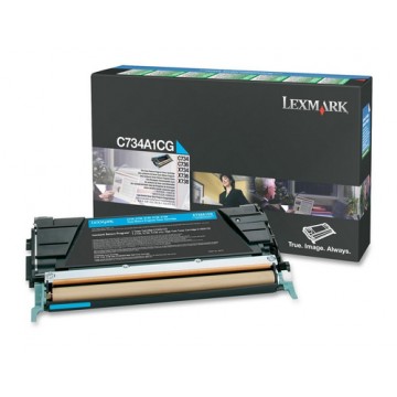 Lexmark C734A1CG Cartuccia 6000pagine Ciano cartuccia toner e laser