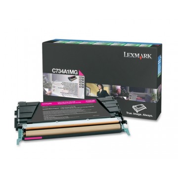 Lexmark C734A1MG Cartuccia 6000pagine Magenta cartuccia toner e laser