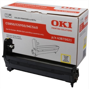 OKI Yellow image drum for C5850/5950 20000pagine Giallo