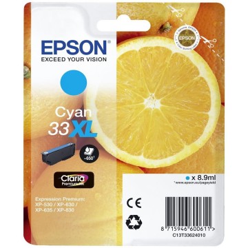 Epson Oranges Cartuccia Ciano T33XL Claria Premium