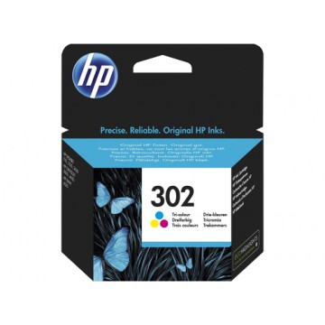 HP 302 Tri-color Original Ink Cartridge 4ml 165pagine Ciano, Giallo