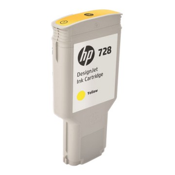 HP 728 300-ml Yellow DesignJet Ink Cartridge