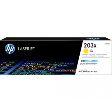 HP Cartuccia toner giallo originale ad alta capacità LaserJet 203X