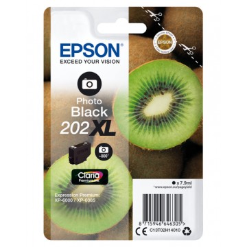 Epson Singlepack Photo Black 202XL Claria Premium Ink cartuccia d'inchiostro