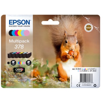 Epson Multipack 6-colours 378 Claria Photo HD Ink cartuccia d'inchiostro