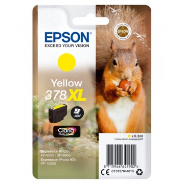 Epson Singlepack Yellow 378XL Claria Photo HD Ink cartuccia d'inchiostro