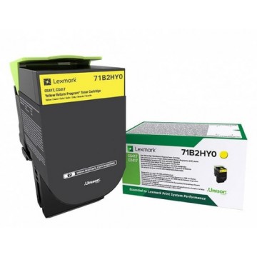 Lexmark 71B2HY0 Toner laser 3500pagine Giallo cartuccia toner