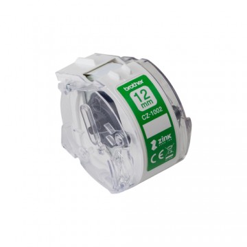 Brother CZ-1002 nastro per etichettatrice Bianco su verde