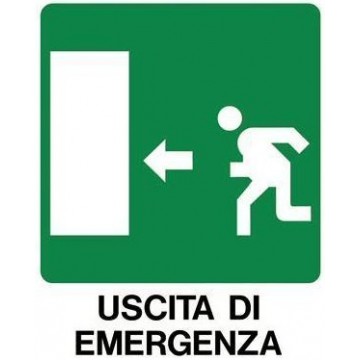 CARTELLO USCITA EMERGENZA FR SINIS