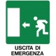 CARTELLO USCITA EMERGENZA FR SINIS