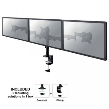 Newstar NM-D135D3BLACK supporto da tavolo per Tv a schermo piatto 68,6 cm (27") Morsa/Bullone di ancoraggio Nero