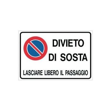 CARTELLO DIVIETO DI SOSTA