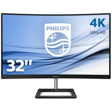 Philips E Line 328E1CA/00 LED display 80 cm (31.5") 3840 x 2160 Pixel 4K Ultra HD LCD Curvo Nero