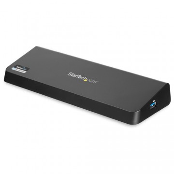 StarTech.com Docking Station Laptop universale USB 3.0 a doppia uscita video 4K DisplayPort / HDMI - Gbe + porta USB a ricarica 