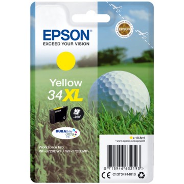 Epson Golf ball Singlepack Yellow 34XL DURABrite Ultra Ink