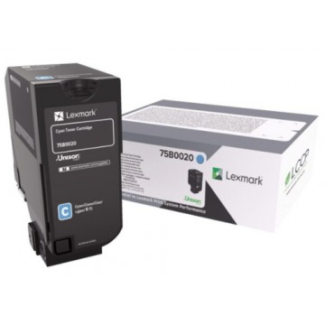 Lexmark 75B0020 Toner laser 10000pagine Ciano cartuccia toner