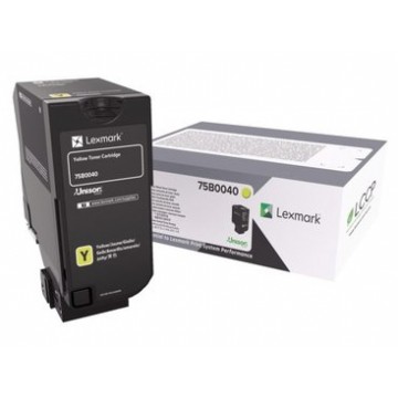 Lexmark 75B0040 Toner laser 10000pagine Giallo cartuccia toner