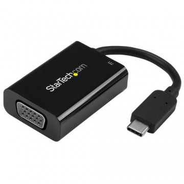 StarTech.com Adattatore video USB-C a VGA con Power Delivery - 60W - Nero