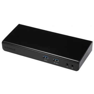 2-Power DOC0110A replicatore di porte e docking station per notebook Cablato USB 3.0 (3.1 Gen 1) Type-B Nero