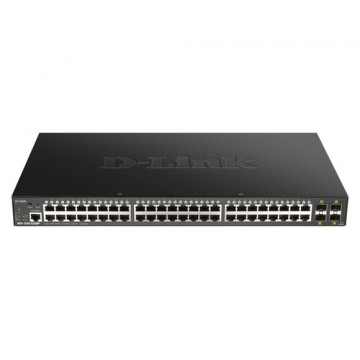 D-Link DGS-1250-52XMP switch di rete Gestito L3 None Nero Supporto Power over Ethernet (PoE)