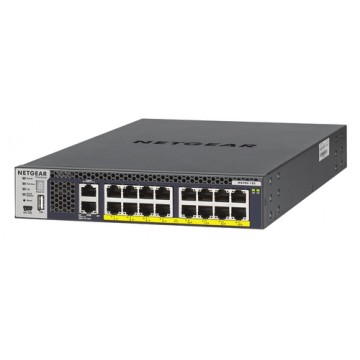 Netgear M4300-16X Gestito L3 10G Ethernet (100/1000/10000) Nero 1U Supporto Power over Ethernet (PoE)