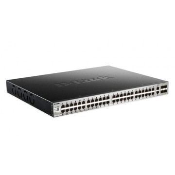 D-Link DGS-3130-54PS Gestito L3 Gigabit Ethernet (10/100/1000) Nero, Grigio Supporto Power over Ethernet (PoE)