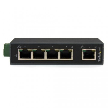 StarTech.com Switch di rete Commutatore Industriale Ethernet a 5 porte - Guida DIN / Montabile a parete