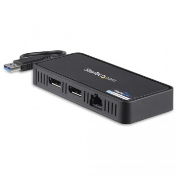 StarTech.com Mini Docking Station USB a Doppio DisplayPort per portatili - Dual 4K 60Hz - GbE - USB 3.0