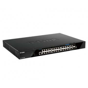 D-Link DGS-1520-28MP switch di rete Gestito L3 10G Ethernet (100/1000/10000) Nero 1U Supporto Power over Ethernet (PoE)