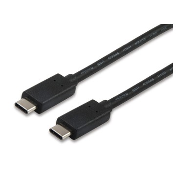 Equip 12834207 cavo USB 1 m USB 3.2 Gen 2 (3.1 Gen 2) USB C Nero