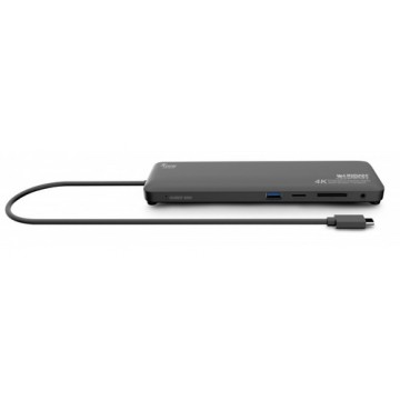 Urban Factory TCD45UF replicatore di porte e docking station per notebook Cablato USB 3.2 Gen 1 (3.1 Gen 1) Type-C Nero