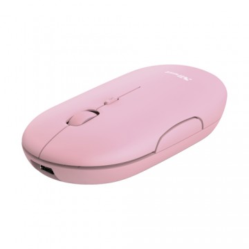 Trust Puck mouse Ambidestro Wireless a RF + Bluetooth Ottico 1600 DPI