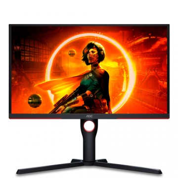 AOC 25G3ZM/BK Monitor PC 62,2 cm (24.5") 1920 x 1080 Pixel Full HD Nero, Rosso