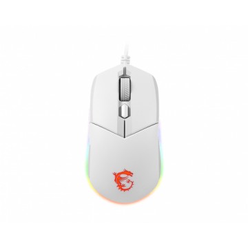 MSI CLUTCH GM11 WHITE mouse Ambidestro USB tipo A Ottico 5000 DPI